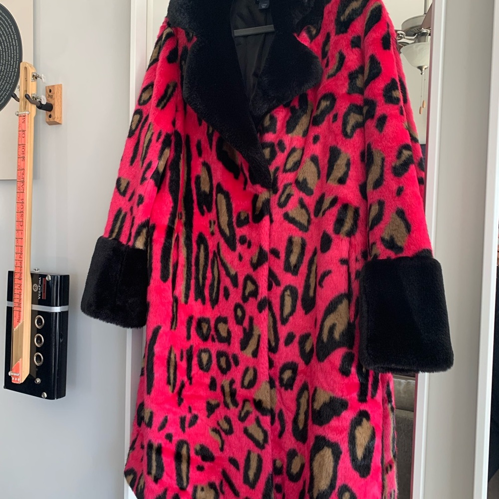 GORGEOUS! Maeve Colorblock Leopard Coat